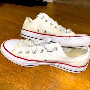 White converse - size 7 womens